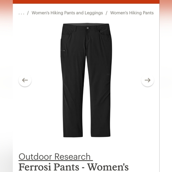 Outdoor Research Ferrosi Pants 2 Short Women's Best Hiking Pants - Picture 7 of 7